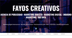 Desktop Screenshot of fayoscreativos.com