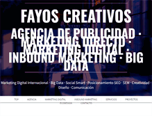 Tablet Screenshot of fayoscreativos.com